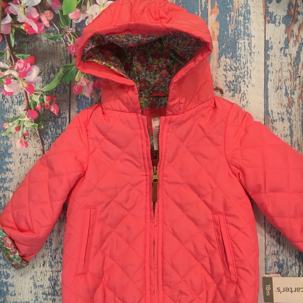 Carters Pink Quilted Jacket